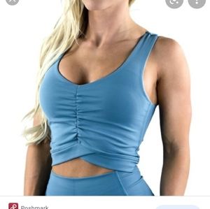 Buffbunny twist crop bra top